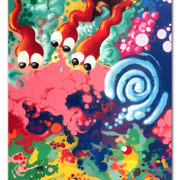 GRAFFITI ARTIST SEEN  -  "Sperm - Painting Stretched