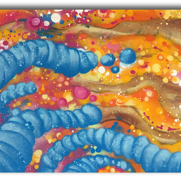 GRAFFITI ARTIST SEEN  -  "Sperm - Stretched"  (FREE SHIPPING)