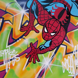 GRAFFITI ARTIST SEEN  -  "Spiderman"  Aerosol on  Canvas