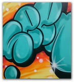 GRAFFITI ARTIST SEEN -  "Super Bubble"  Aerosol on Canvas