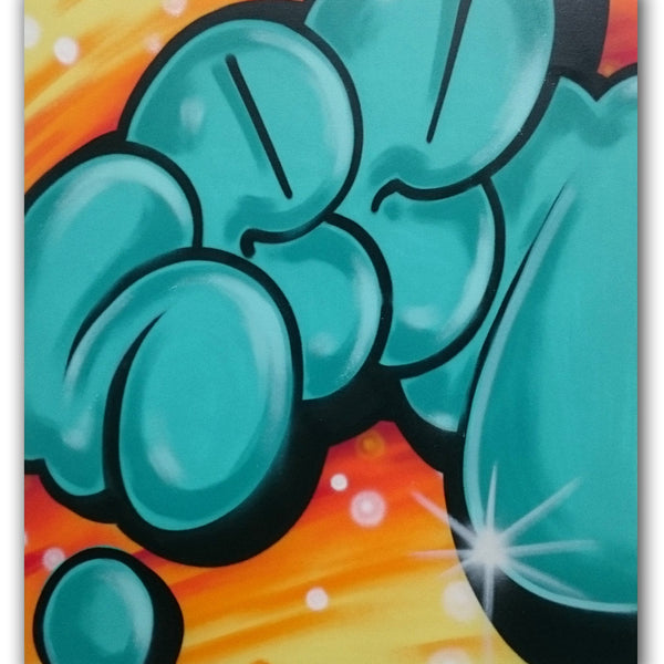 GRAFFITI ARTIST SEEN -  "Super Bubble"  Aerosol on Canvas
