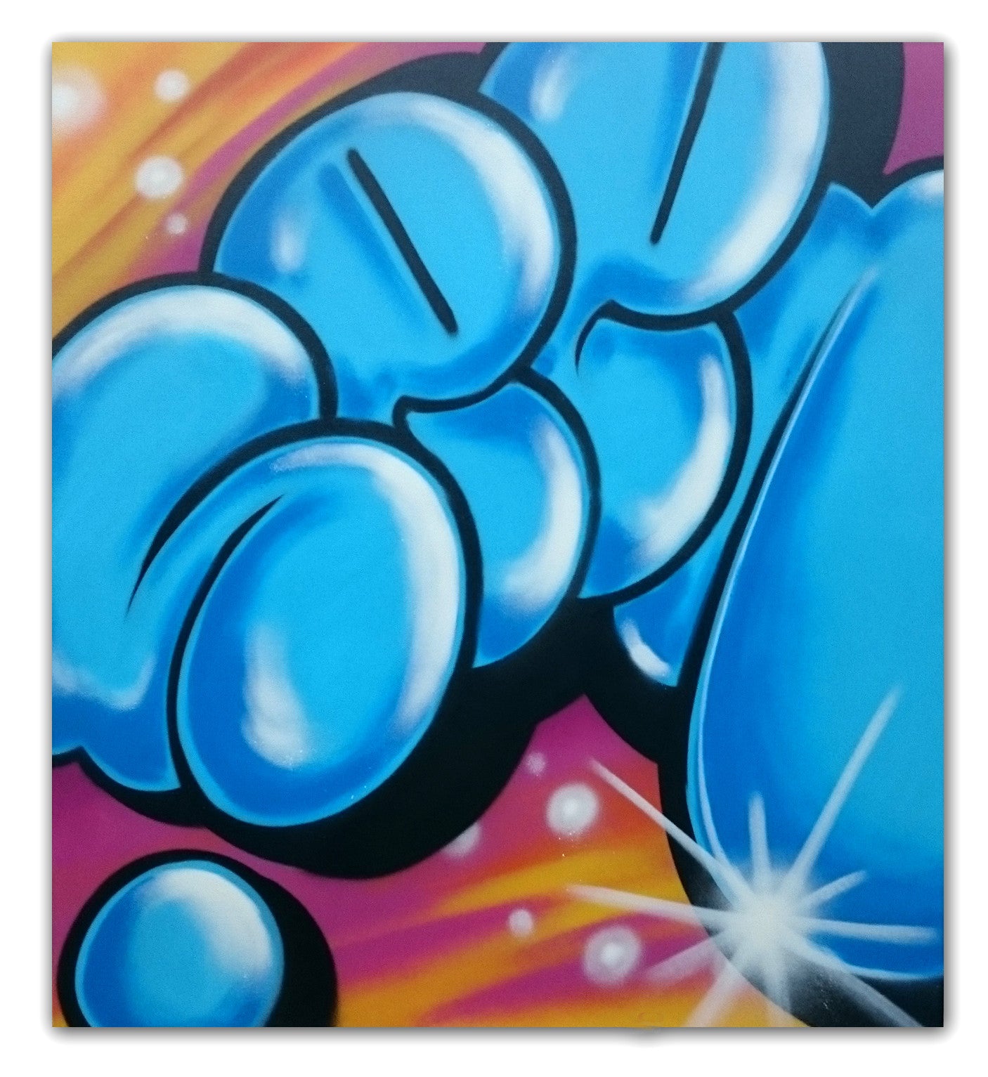 GRAFFITI ARTIST SEEN -  "Super Bubble 2"  Aerosol on Canvas
