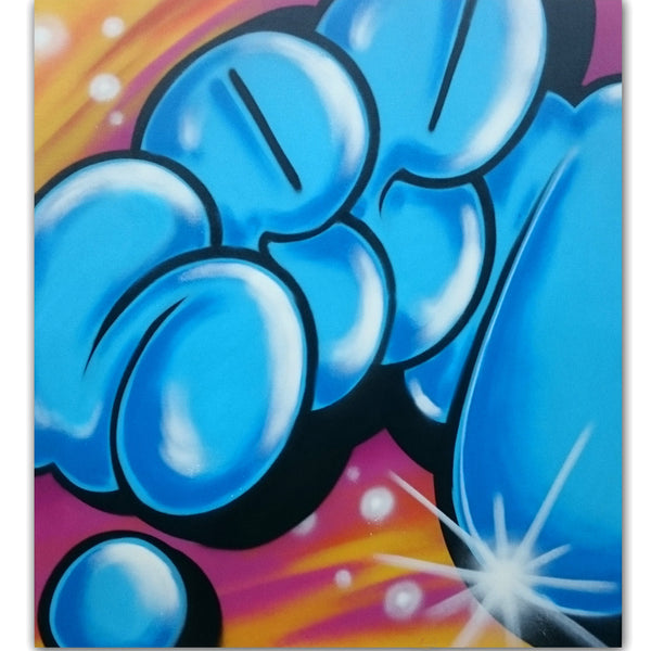 GRAFFITI ARTIST SEEN -  "Super Bubble 2"  Aerosol on Canvas