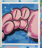 GRAFFITI ARTIST SEEN  -  "Super Bubble"  Aerosol on  Canvas