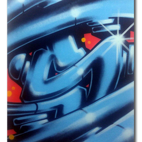 GRAFFITI ARTIST SEEN  -  "Super S"  Aerosol on  Canvas