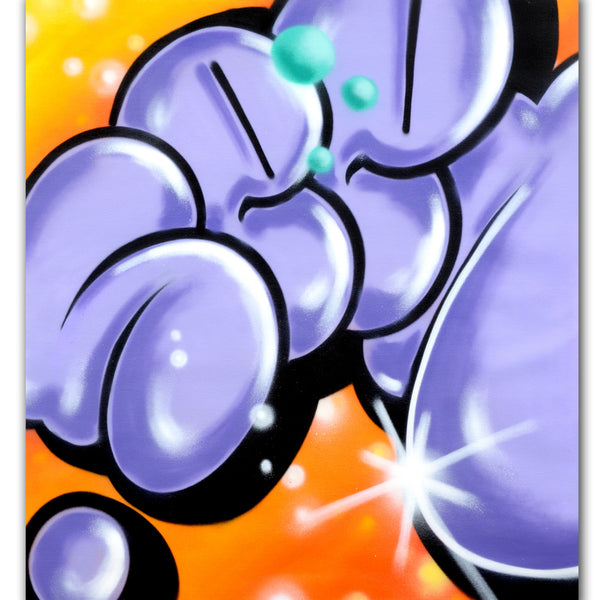 GRAFFITI ARTIST SEEN -  "Super Bubble 3"  Aerosol on Canvas