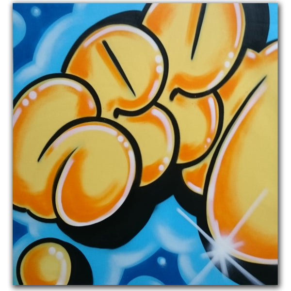 GRAFFITI ARTIST SEEN -  "Super Bubble 3"  Aerosol on Canvas