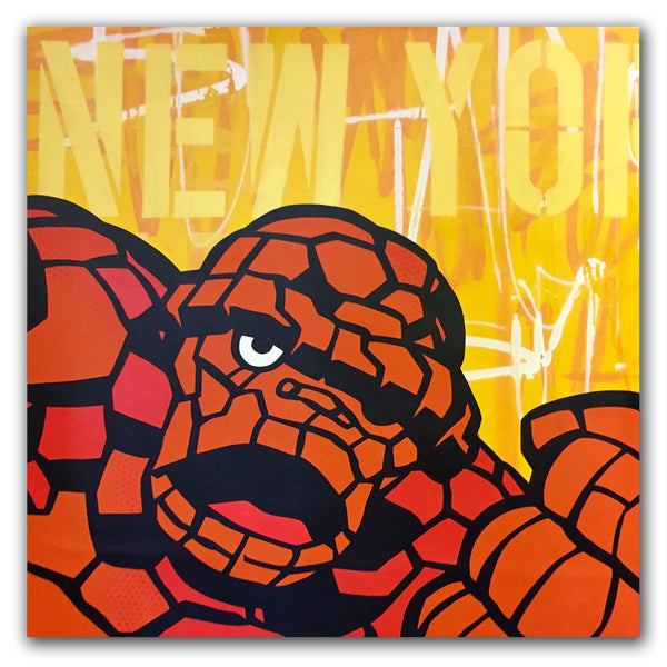 GRAFFITI ARTIST SEEN  -  "THE THING"  Aerosol on  Canvas