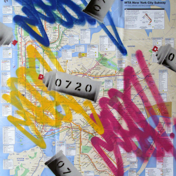 GRAFFITI ARTIST SEEN -  "Cans & Tags 4" NYC Map