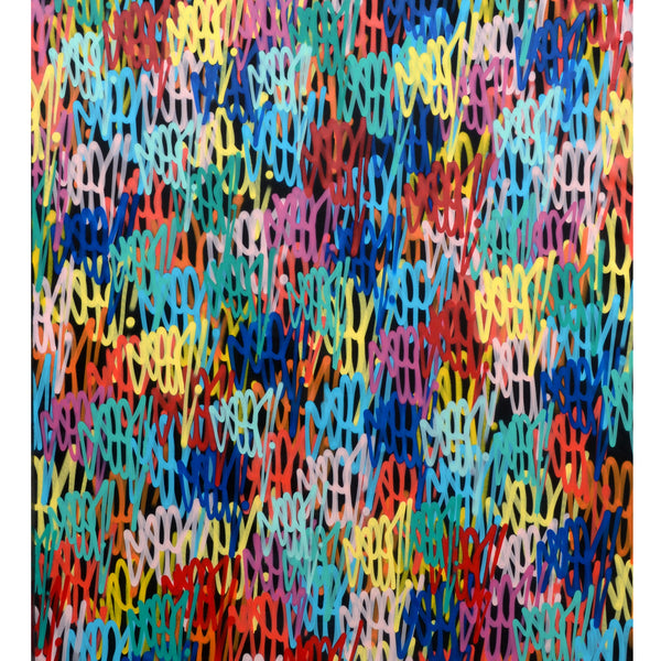 GRAFFITI ARTIST SEEN  -  "Tag painting" 84"x72