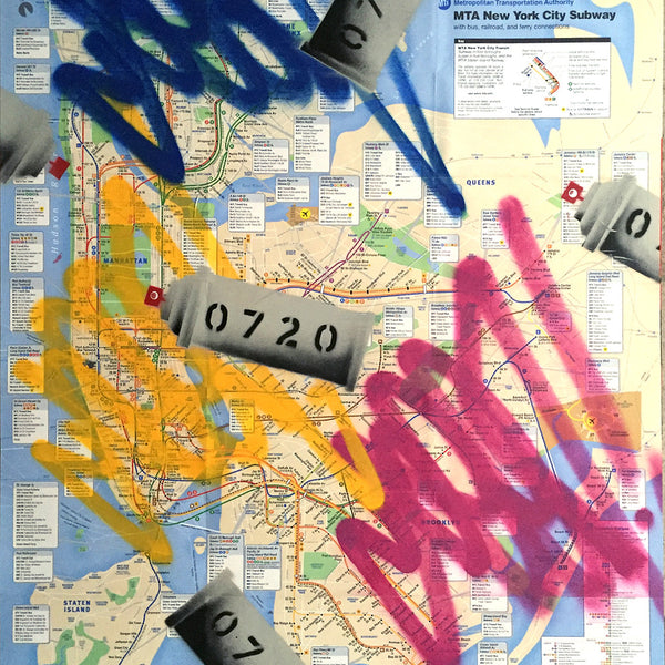 GRAFFITI ARTIST SEEN -  "Cans & Tags 4" NYC Map