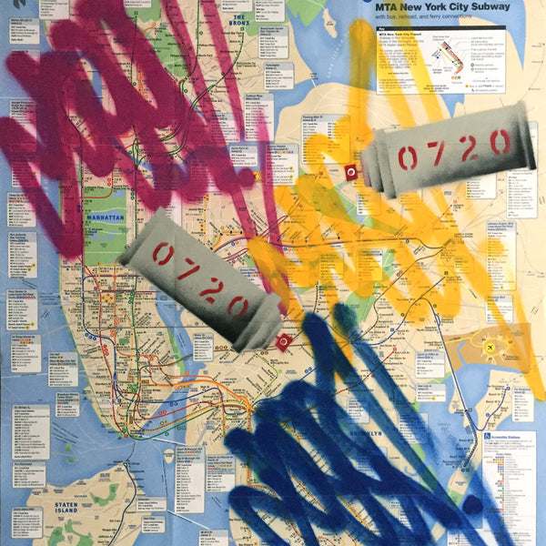 GRAFFITI ARTIST SEEN -  "Cans & Tags 5" NYC Map