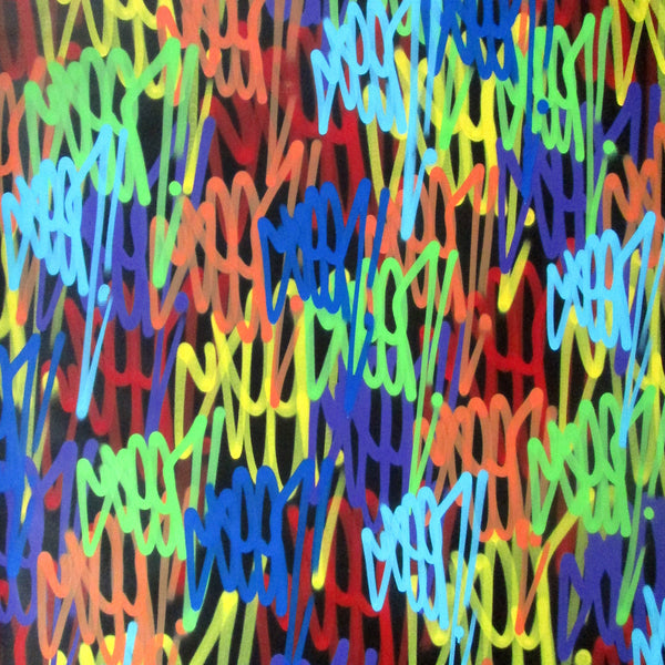 GRAFFITI ARTIST SEEN  -  "Tag painting"  Aerosol on Canvas