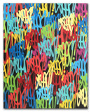 GRAFFITI ARTIST SEEN  -  "Tag painting"   Aerosol on Canvas