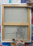 GRAFFITI ARTIST SEEN  -  "Multi Tags 10 - Stretched"  Aerosol on  Linen