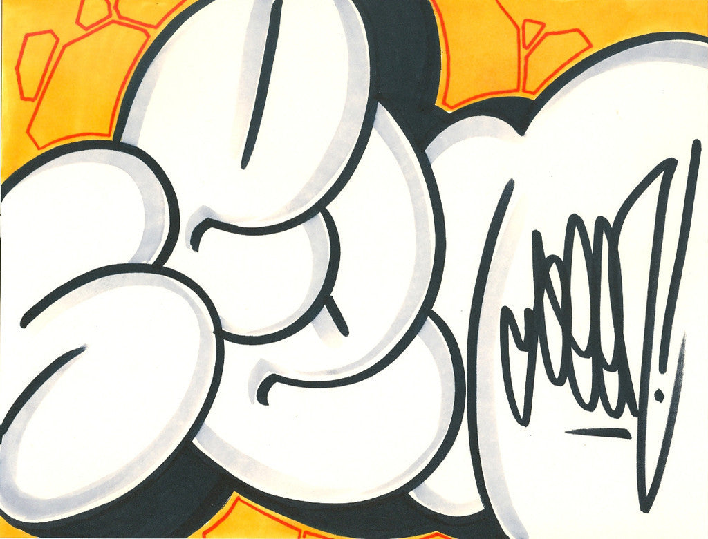 GRAFFITI ARTIST SEEN - Bubble 19- Drawing