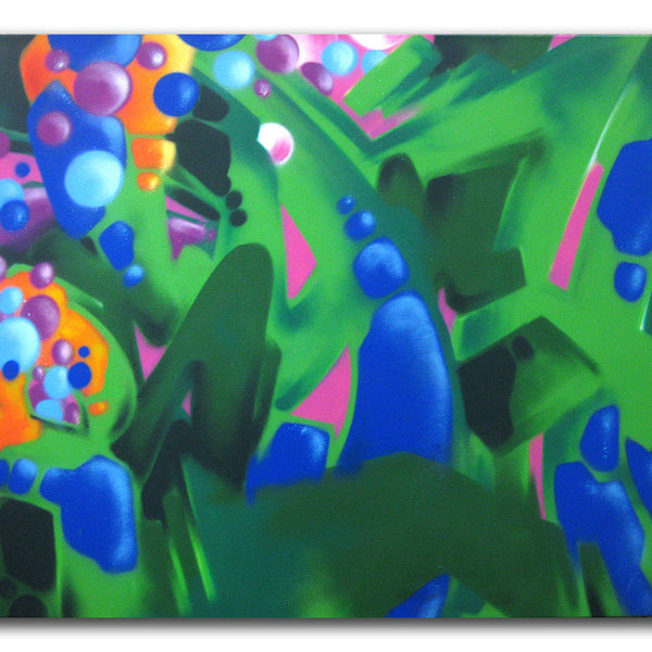 GRAFFITI ARTIST SEEN -  "Psycho"  Painting on Canvas