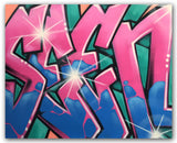 GRAFFITI ARTIST SEEN  -  "Wildstyle 10"  Aerosol on  Canvas