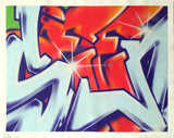 GRAFFITI ARTIST SEEN  -  "Wildstyle 12"  Aerosol on  Canvas
