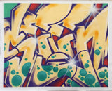 GRAFFITI ARTIST SEEN  -  "Wildstyle 16"  Aerosol on  Canvas