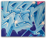 GRAFFITI ARTIST SEEN  -  "Wildstyle 18"  Aerosol on  Canvas