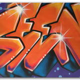 GRAFFITI ARTIST SEEN  -  "Wildstyle 1"  Aerosol on  Canvas