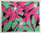 GRAFFITI ARTIST SEEN  -  "Wildstyle"  Aerosol on  Canvas