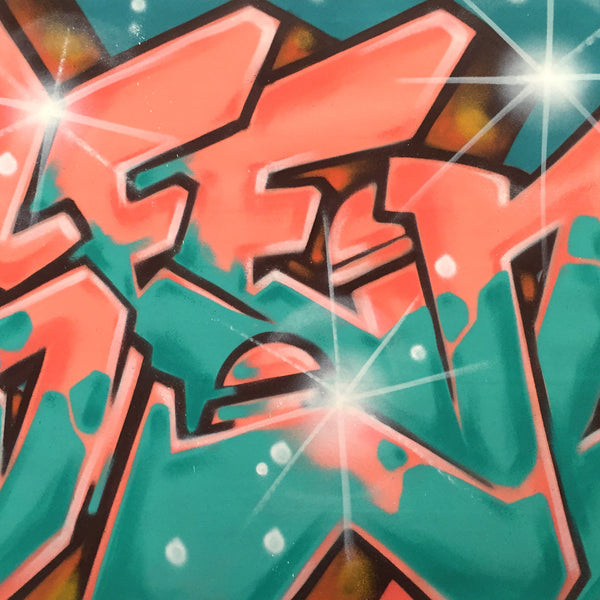 GRAFFITI ARTIST SEEN  -  "Wildstyle 7"  Aerosol on  Canvas