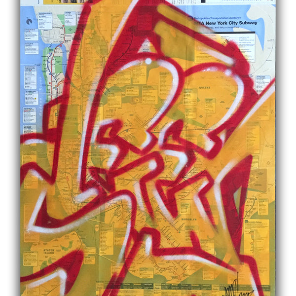GRAFFITI ARTIST SEEN -  "Full SEEN" NYC Map
