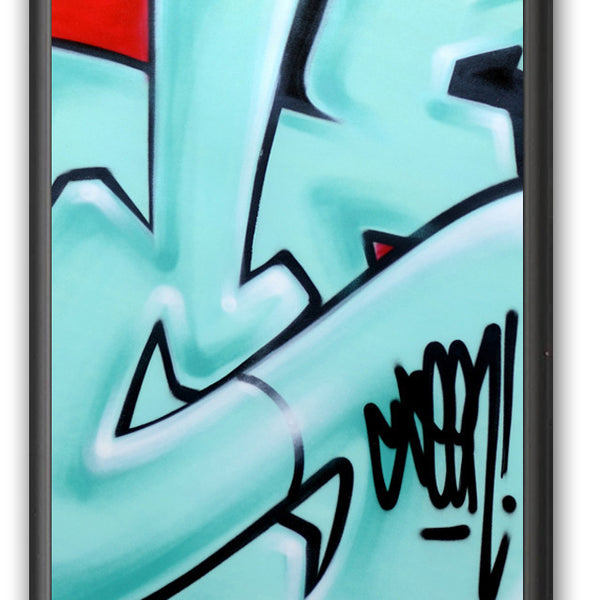 GRAFFITI ARTIST SEEN -  "Subway S #16"  Painting on paper