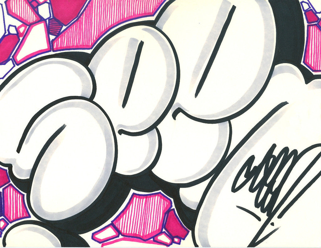 GRAFFITI ARTIST SEEN - Bubble SEEN 6- Drawing
