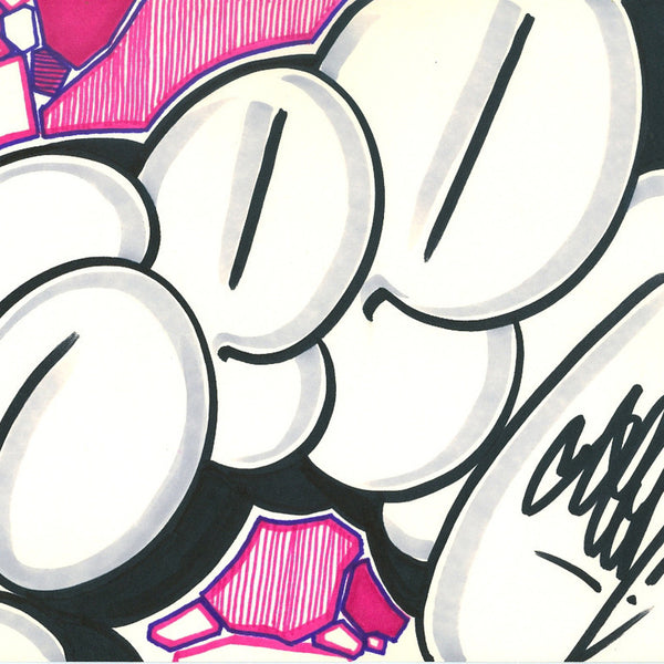 GRAFFITI ARTIST SEEN - Bubble SEEN 6- Drawing