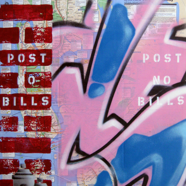 GRAFFITI ARTIST SEEN -  "Post No Bills" NYC Map