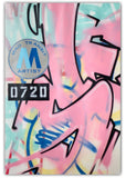 GRAFFITI ARTIST SEEN -  "Mad Transit 8"  Painting on Canvas