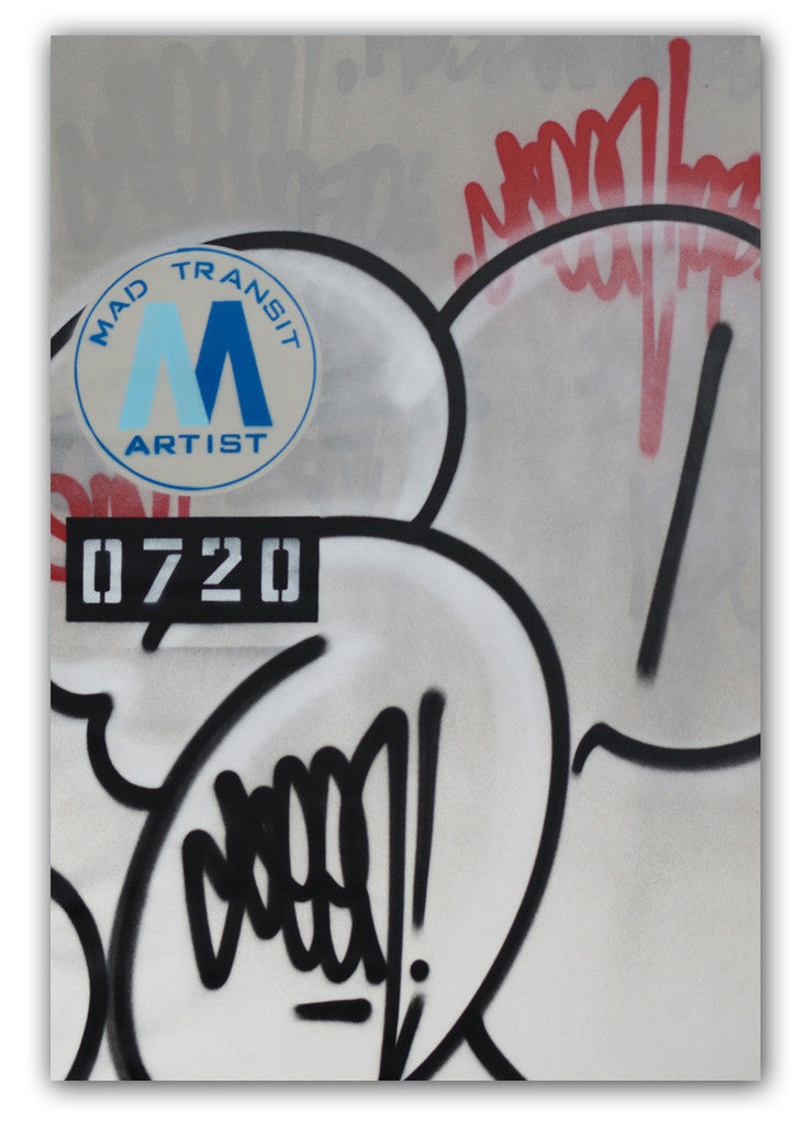 GRAFFITI ARTIST SEEN -  "Mad Transit #4 Bubble S"  Painting on Canvas