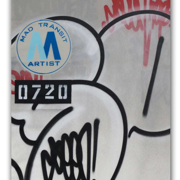 GRAFFITI ARTIST SEEN -  "Mad Transit #4 Bubble S"  Painting on Canvas