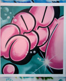 GRAFFITI ARTIST SEEN  -  "Super Bubble"  Aerosol on  Canvas