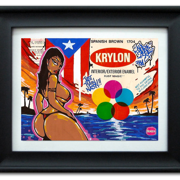 SERVE  - "Krylon Spanish Brown" Vintage Label