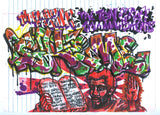 SKEME - "Ten Graff Commandments" Color Drawing