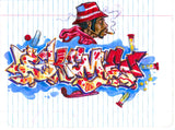 SKEME - "C.R.E.A.M." Color Drawing