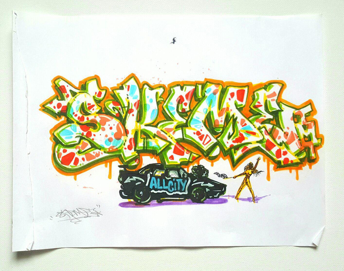 SKEME - "All City Committee" Black Book Drawing