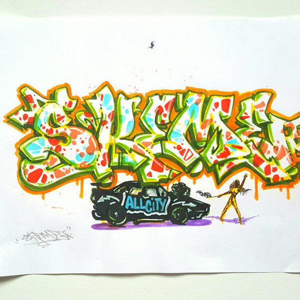 SKEME - "All City Committee" Black Book Drawing