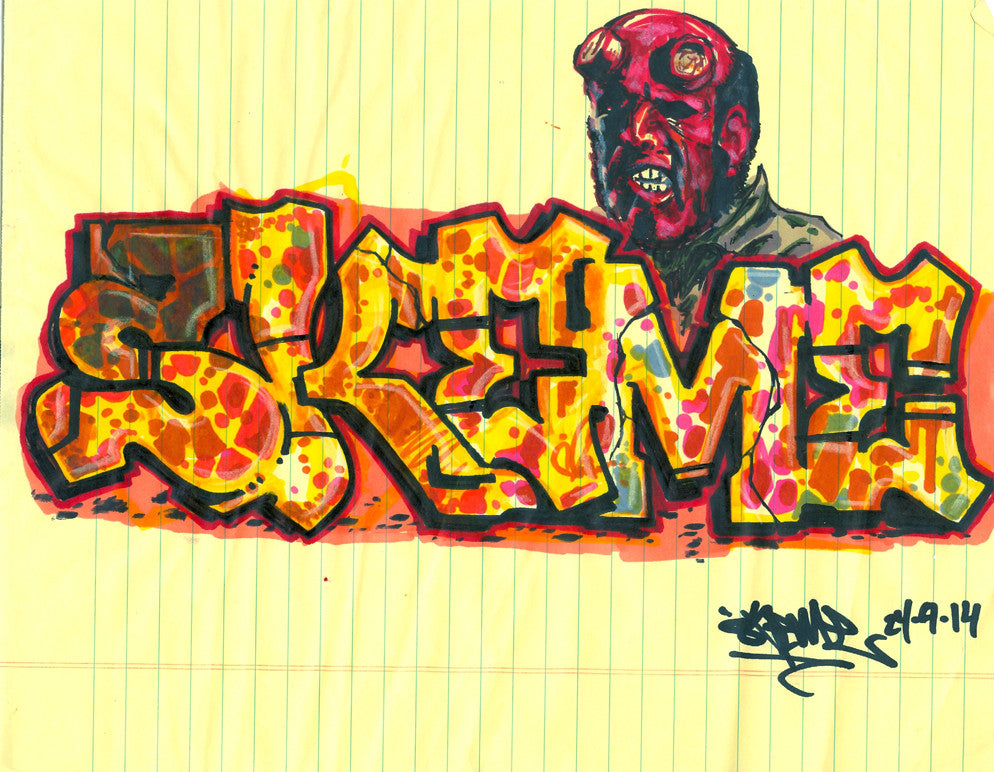 SKEME - "Hell Boy" Drawing