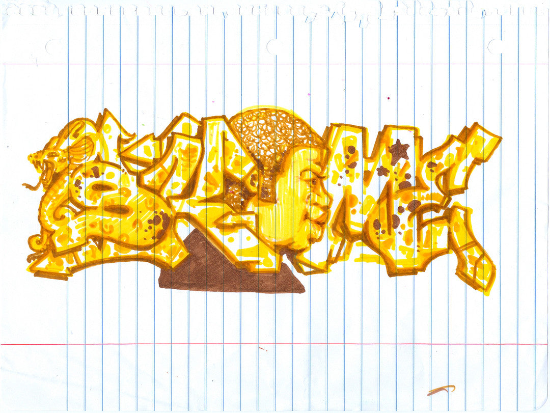 SKEME - "Gold SKEME" Drawing