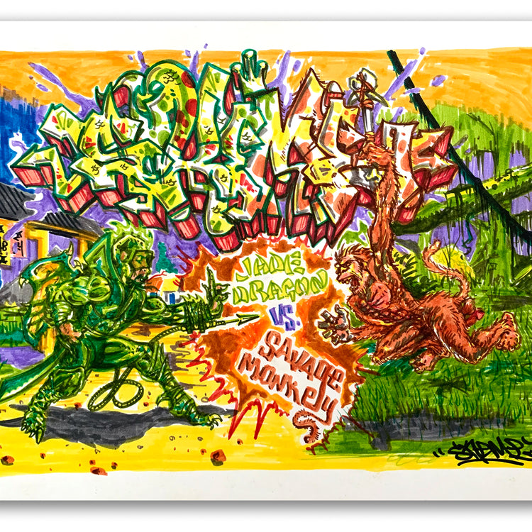 SKEME - "Jade Dragon" Drawing