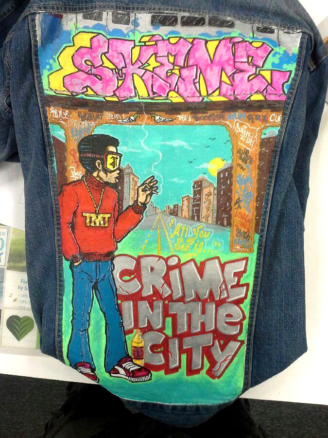 SKEME - "Crime in the City" denim Jacket