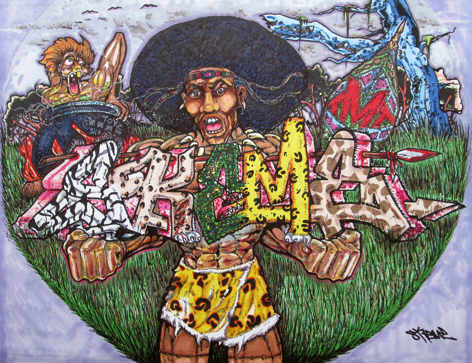 SKEME - "Jungle Fever" Drawing