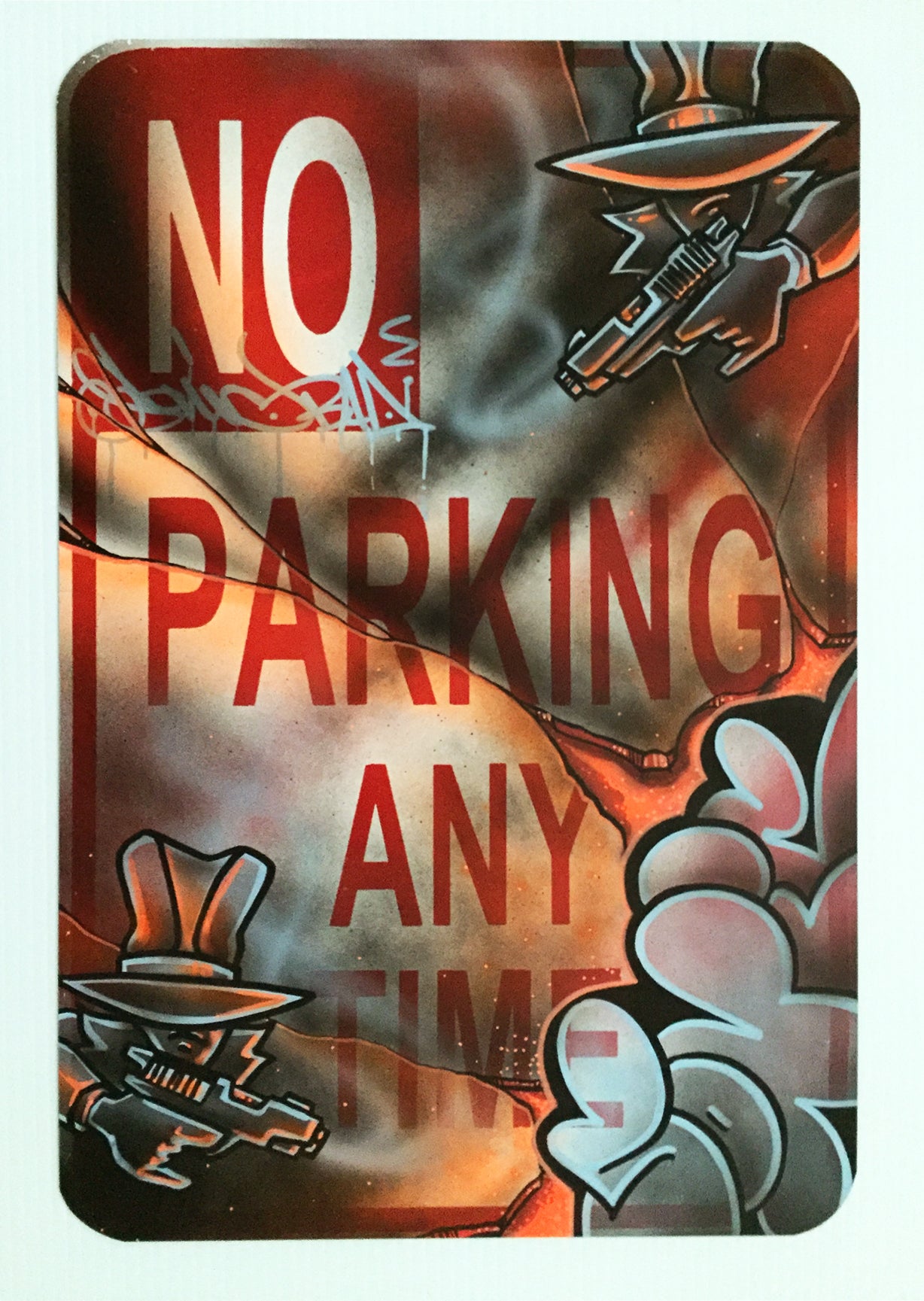 SONIC  "Gangsters "No Parking Sign