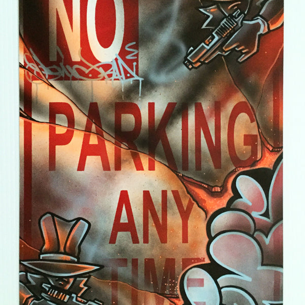 SONIC  "Gangsters "No Parking Sign