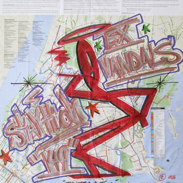 STAYHIGH 149 - "Bronx Bus Map" NYC Map